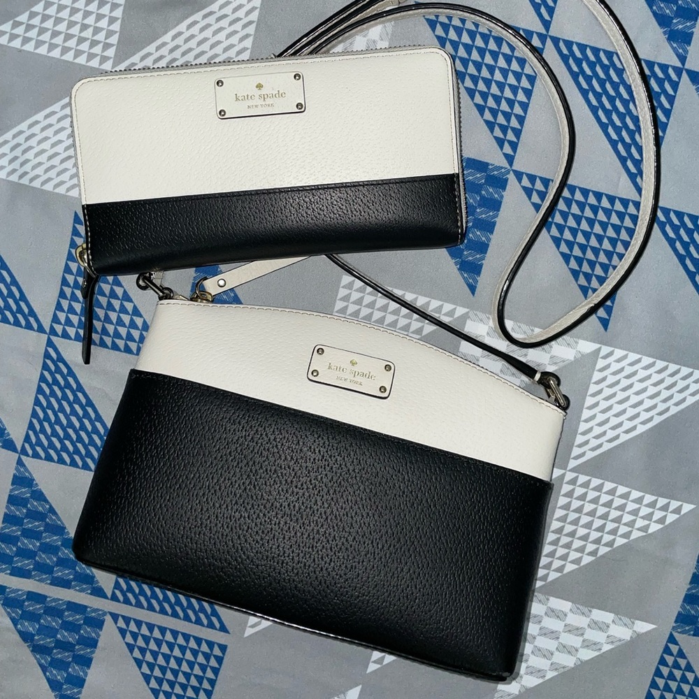 Kate Spade Grove Tree Millie Crossbody Bag and Spencer Continental Wallet